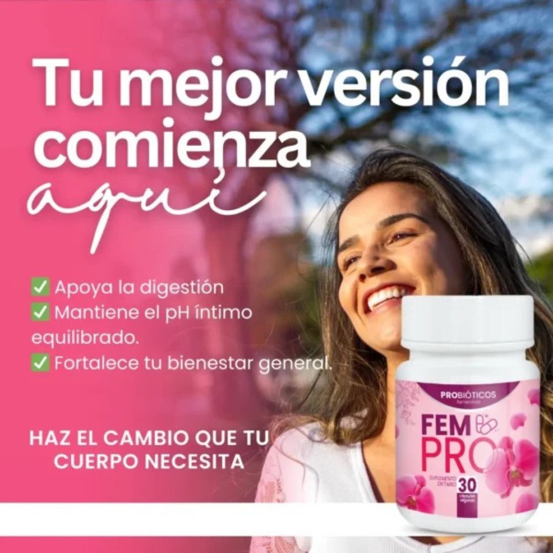 🌸FEMPRO🌸Cuida Y Fortalece Tu Flora Femenina Para Un Bienestar Completo